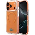 Lacoste Shockproof Transparent Frosted MagSafe Case for iPhone 17 Pro Max orange - (LCHMP17XUGCOO)