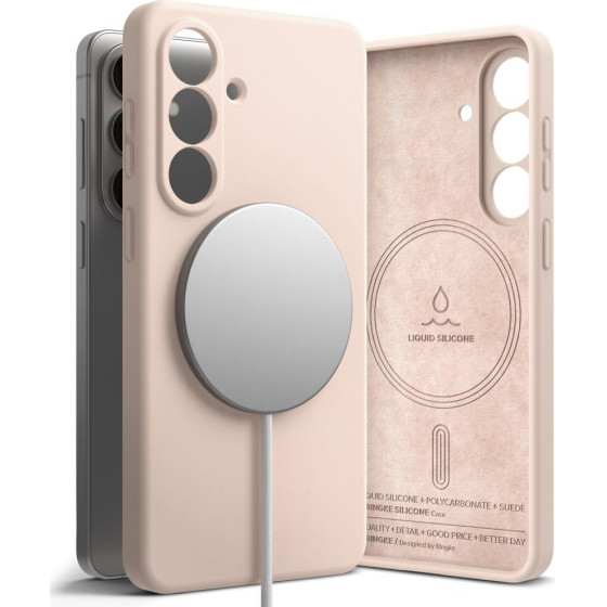 Ringke Silicone Magnetic Magsafe Galaxy S26 Pink SAND