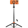Tech-Protect L10S Magsafe Bluetooth Selfie Stick Tripod BLACK/ORANGE