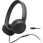 JBL USB-C Wired Headphones Tune 530C Black - (JBLT530CBLK)
