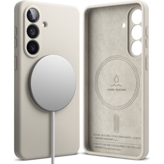 Ringke - Silicone Magsafe - Samsung Galaxy S26 - Stone