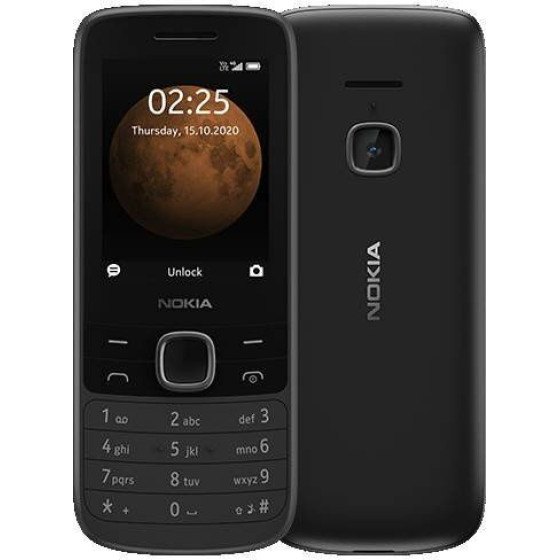Nokia Mobile Phone 225 4G Dual Sim 128MB black