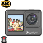 Lamtech 8K Eis Dual Screen Wifi Action Camera With Remote Control Black - (LAM981067)