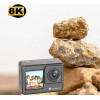Lamtech 8K Eis Dual Screen Wifi Action Camera With Remote Control Black - (LAM981067)