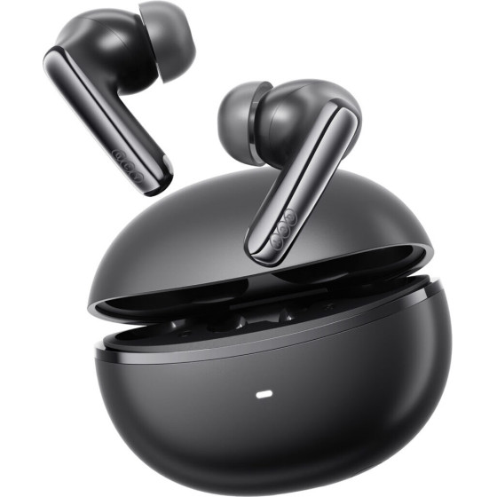 QCY Melobuds N70i Anc Black - 56db Anc Tws Hi-Res Earbuds Ldac Bt 6.0 IPX5 Wireless Charge 50h - (QCY-HT18 Lite Black)