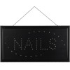GloboStar Sign ������������ ��������� ������ �������� / �������� Nails Led 5W 150lm 35� Ac 220-240V IP20 ��������� - ����� - �48 x �2 x �25cm - 2 ������ ������� - (75692)