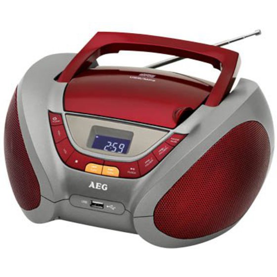 SR 4358 RED STEREO RADIO WITH CD/MP3 005963 - (4015067005963)