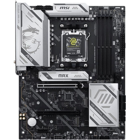 MSI MAG X870E GAMING MAX Motherboard WIFI /AMD X870/DDR5/SATA3/M.2/USB4/WiFi/BT/PCIe5.0/AM5/ATX - (MAG X870E GAMING MAX WIFI)