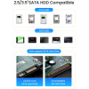 Orico Storage - HDD/SSD Dock - 2 BAY Offline Clone 2.5/3.5 USB-C/USB-A - DD28C3-C - (DD28C3-C-EU-BK-BP)