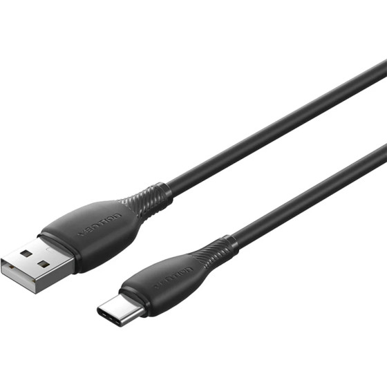Vention USB 2.0 A Male to C Male 3A 0.25M Black - (CTWBC)