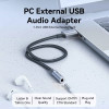 Vention USB Sound card 1-Port 0.25M Gray - (CVFHC)
