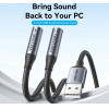 Vention USB Sound card 2-Port 0.25M Gray - (CVHHC)