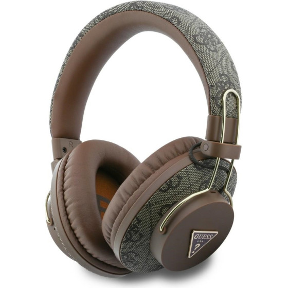 GUESS Over-ear headphones Triangle Logo Bluetooth ENC brown - (GUBHS72P4GTRDW)