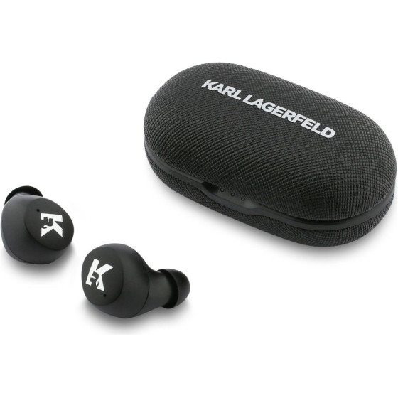 Karl Lagerfeld Earphone TWS Saffiano Logo ENC black - (KLTWSPSALMK)