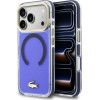 Lacoste Case Shockproof Transparent Frosted Gold Logo MagSafe for iPhone 17 Pro Max marine - (LCHMP17XUFWAV)