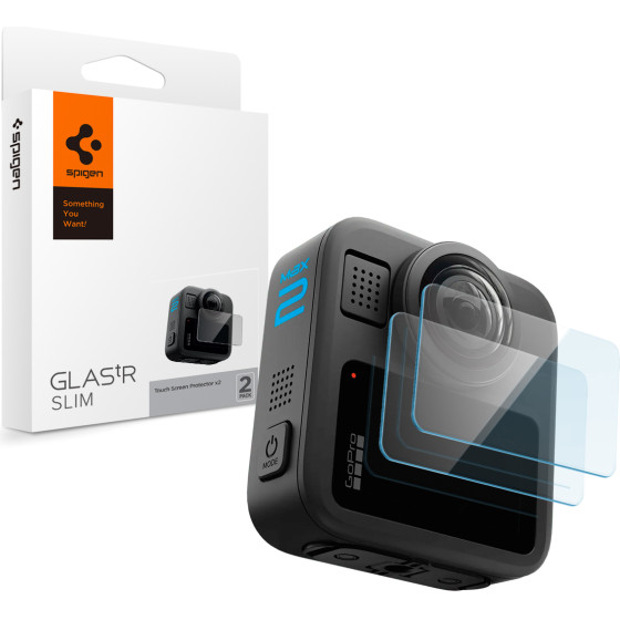 Spigen Glass Tr Slim 2 Pack - Gopro Max 2 - (AGL11230)