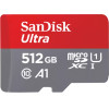 Sandisk Microsdxc Memory Card Ultra Android A1, 512Gb, Class 10 / UHS-1 U1 - (SDSQUAC-512G-GN6MN)
