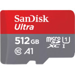 Sandisk Microsdxc Memory Card Ultra Android A1, 512Gb, Class 10 / UHS-1 U1 - (SDSQUAC-512G-GN6MN)