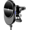 Setty Magsafe Car Air Vent Holder With Inductive Charging Oval Led Ms Black QMUS-K-01