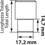 Lampa - ��������� ��������� 12x1.5 ���� ����� J030 ����� 15/35mm �������������� ��� ��������� ����� ��� ������� ������ ��� �������� ��� ����� - 1 ��� 21 ���. (L.MG21156SU) - (MG21156SU)