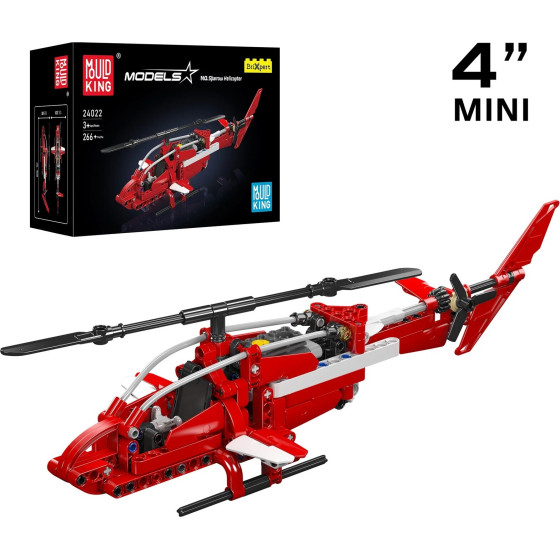 Mould King - Sparrow Helicopter | Set 24022 - 266 Pcs - (MK24022)