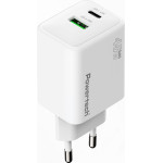 Powertech ��������� ������ USB/USB-C, 45W, GaN, AVS, ������ - (PT-1551)