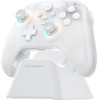 Machenike G3 V2 Wireless Game Controller With Charging Station - White - (G3 V2 Tri-Mode Controller White(Set))