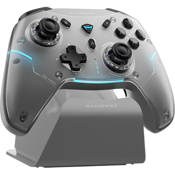 Machenike G5PRo Max Wireless Game Controller With Charging Station - Gray - (G5PRo Max Se Tri-Mode Controller Grey-Set)
