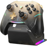 Machenike G5PRo Premium Edition Wireless Game Controller With Charging Station - Black And Gold - (G5 Pro V2 Tri-Mode Controller Premium Edition)