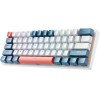 Machenike K500-B61 Wired Mechanical Gaming Keyboard With Backlight, Red Switch - White And Blue - (K500-B61 Wired Rgb Red Switch White)