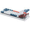 Machenike K500-B61 Wired Mechanical Gaming Keyboard With Backlight, Red Switch - White And Blue - (K500-B61 Wired Rgb Red Switch White)