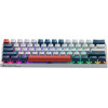 Machenike K500-B61 Wired Mechanical Gaming Keyboard With Backlight, Red Switch - White And Blue - (K500-B61 Wired Rgb Red Switch White)
