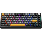 Machenike K600-B82W Wireless Mechanical Backlit Gaming Keyboard Gr Silver Switch - Black - (K600-B82W Tri-Mode Rgb Gr Silver Switch Black)