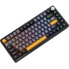 Machenike K600-B82W Wireless Mechanical Backlit Gaming Keyboard Gr Silver Switch - Black - (K600-B82W Tri-Mode Rgb Gr Silver Switch Black)