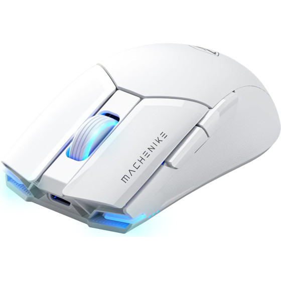 Machenike M7 Pro Wireless Gaming Mouse - White - (M7 Pro Dual-Mode Mouse-White 3395)