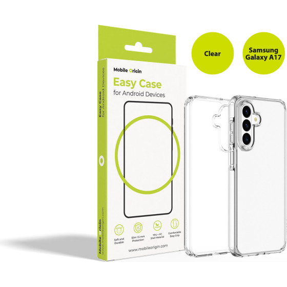 Mobile Origin Easy Case, Clear - Samsung Galaxy A17 - (MO-HYCL-A17)