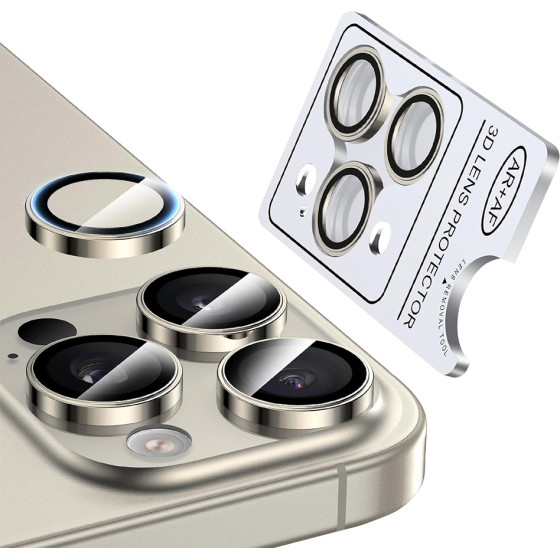 Nordic Metal Camera Lens Apple Iphone 15 Pro/15 Pro Max /Natural titanium/