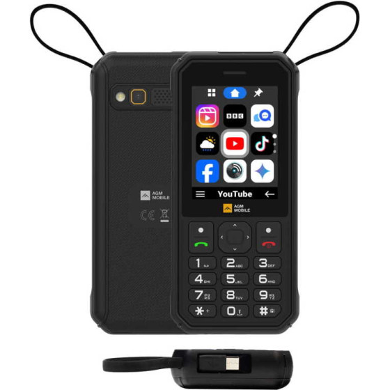 AGM ����� ��������� ������ �������� IP68/IP69K, MIL-STD-810H, Dual SIM, 4G, Wi-Fi Hotspot, �������� 4000mAh - (M11)