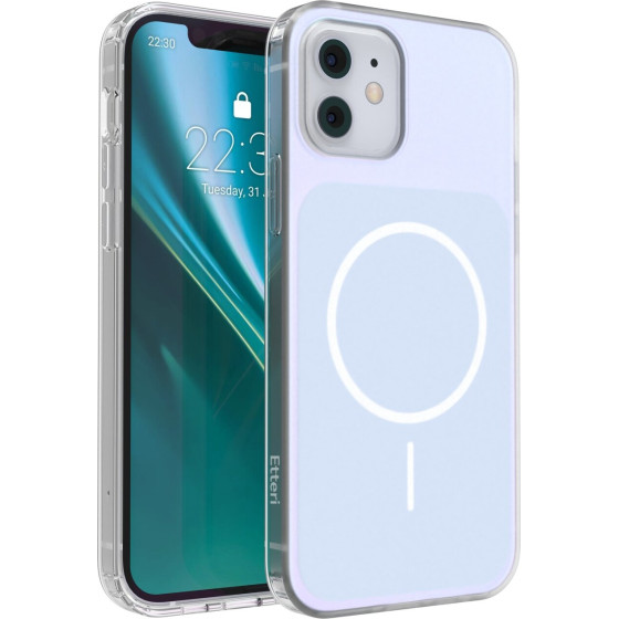 Etteri Hidden Pearl Case For Iphone 12 / 12 Pro 6,1'' Light blue
