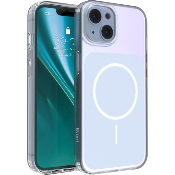 Etteri Hidden Pearl Case For Iphone 14 6,1'' Light blue