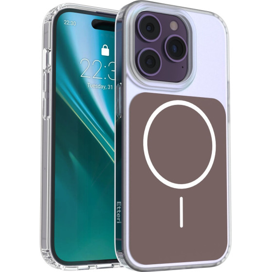 Etteri Hidden Pearl Case For Iphone 14 Pro 6,1'' brown