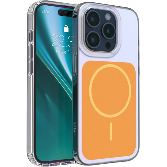Etteri Hidden Pearl Case For Iphone 15 Pro 6,1'' orange