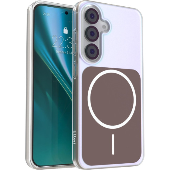 Etteri Hidden Pearl Case For Samsung S25 brown