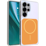 Etteri Hidden Pearl Case For Samsung S25 Ultra orange