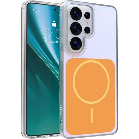 Etteri Hidden Pearl Case For Samsung S26 Ultra orange