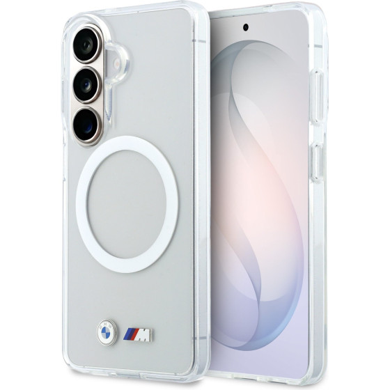 BMW M Iml Metal Metal Logo Magnetic Case For Samsung Galaxy S26 Transparent - (BMHMS26S25HSMLKT)