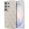 Guess Pu 4G Script Metal Logo Magnetic Case For Samsung Galaxy S26 Ultra Pink - (GUHMS26L5P4FWMSP)