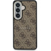 Guess Pu Leather 4G Gold Frame Magnetic Case For Samsung Galaxy S26 Brown - (GUHMS26SP4MSEGCW)