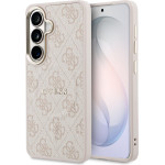 Guess Pu Leather 4G Gold Frame Magnetic Case For Samsung Galaxy S26 Pink - (GUHMS26SP4MSEGCP)