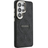 Guess Pu Leather 4G Gold Frame Magnetic Case For Samsung Galaxy S26 Ultra Black - (GUHMS26LP4MSEGCK)